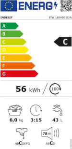 Πλυντήριο Ρούχων Άνω Φόρτωσης Indesit BTW L60400 EE/N - Image 4