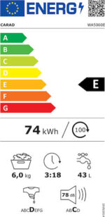 Πλυντήριο Ρούχων 6Kg Carad WA5060E - Image 3