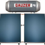Ηλιακός Θερμοσίφωνας Gauzer BS 20/31 200lt Glass Διπλής Ενέργειας 3τ.μ. Επιλεκτικός