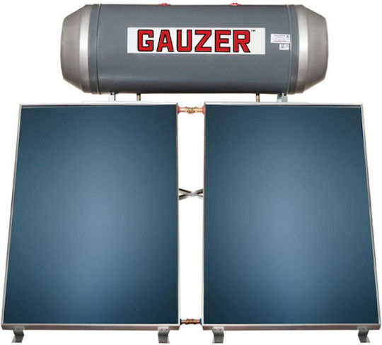 Ηλιακός Θερμοσίφωνας Gauzer BS 20/31 200lt Glass Διπλής Ενέργειας 3τ.μ. Επιλεκτικός