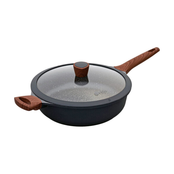 Σωτέζα με Καπάκι Estia 28cm Stone